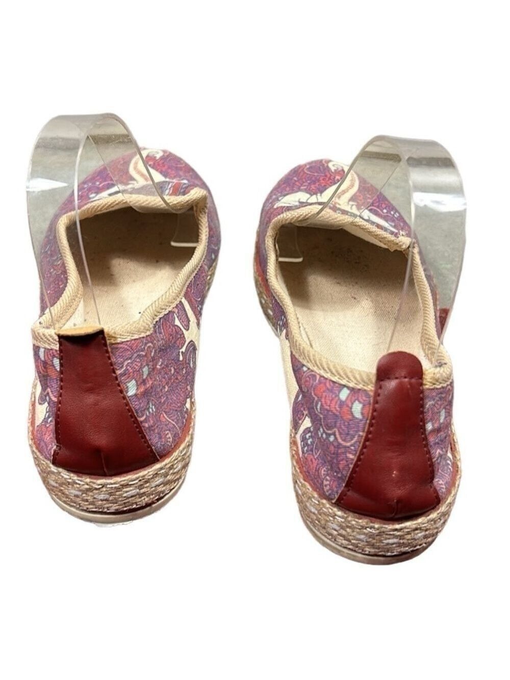 Goby Ganesha Elephant Canvas Slip on Espadrilles Size 40 - Picture 5 of 9
